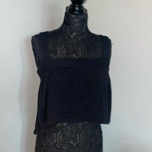 Urban outfitters black cropped top